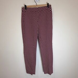 Boden US 6R UK 10R Pants Geometric Print Stretch Career Casual